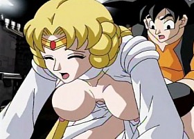 Big meloned blonde hentai whore gets fucked and cumshoted