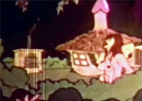 Fifties cartoons getting dirty in the dark dangerous woods